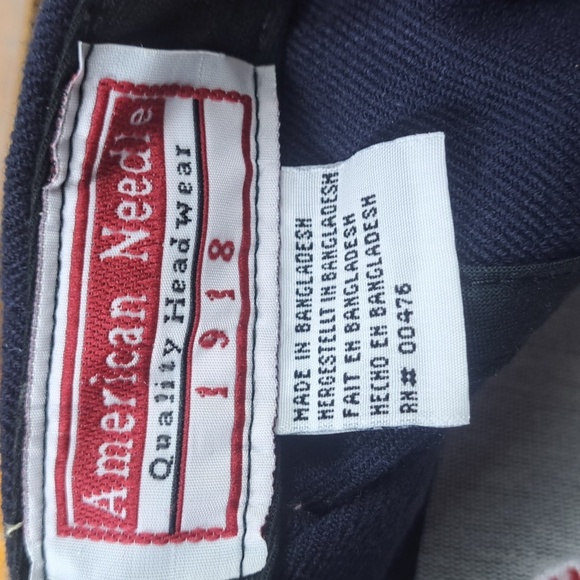 Atlanta Braves Cooperstown Collection block lettering blue & red snapback hat - Picture 8 of 9